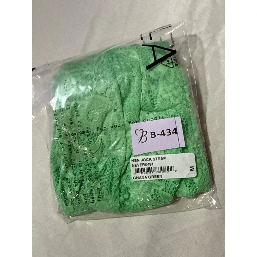 Cosabella‎ Never Say Never Lace Jock Strap Ghana Green size  M